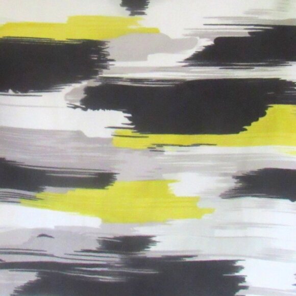 Jules & Leopold Full Back Zip, Black, Yellow and White Skirt, Size L E225 - Picture 1 of 7